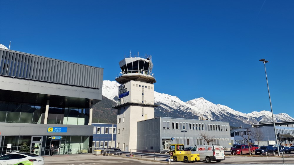 Vliegveld van Innsbruck.